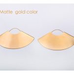 Vintage Fan Earrings Matte Gold 7