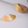 The Vintage Fan Drop Earrings in Matte Gold The Vintage Fan Drop Earrings in Matte Gold