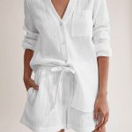 The low tide relaxed shorts & shirt set. 1 Women's low tide relaxed shorts & shirt set.