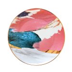 Gold Oil Painted Plate 4 Gold Oil Painted Plate 4