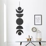 Wooden Garland Farmhouse Beaded Wooden Moon Wooden Garland Farmhouse Beaded Wooden Moon