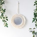 Bohoi Macrame Fringe Mirror 2