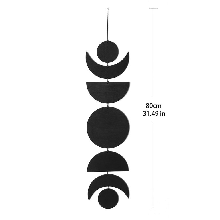 Farmhouse Beaded Wooden Moon Phase Garland 4 Farmhouse Beaded Wooden Moon Phase Garland 4
