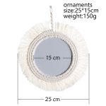 Bohoi Macrame Fringe Mirror 5