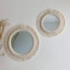 Boho Macrame Fringe Mirror Boho Macrame Fringe Mirror