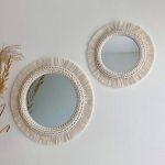 Boho Macrame Fringe Mirror
