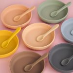 Silicone Baby Feeding Plate Suction Tableware 1