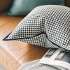 Modern Simple White Black Houndstooth Cushion 3