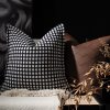 Classic Black & White Jacquard Cushion 1