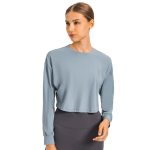 Haute Long Sleeve Cropped T Shirt 2