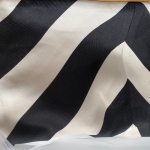 Modern Ivory Black Geometric Wave Cushion 5 Modern Ivory Black Geometric Wave Cushion 5
