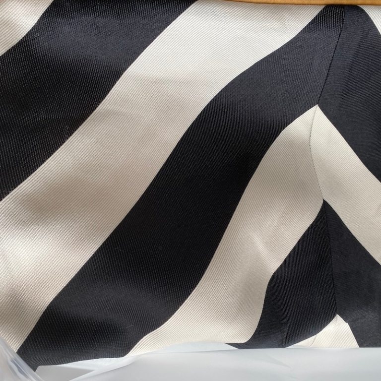 Modern Ivory Black Geometric Wave Cushion 5 Modern Ivory Black Geometric Wave Cushion 5