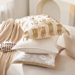 Ivory Linen Cotton Cushion Cover 3