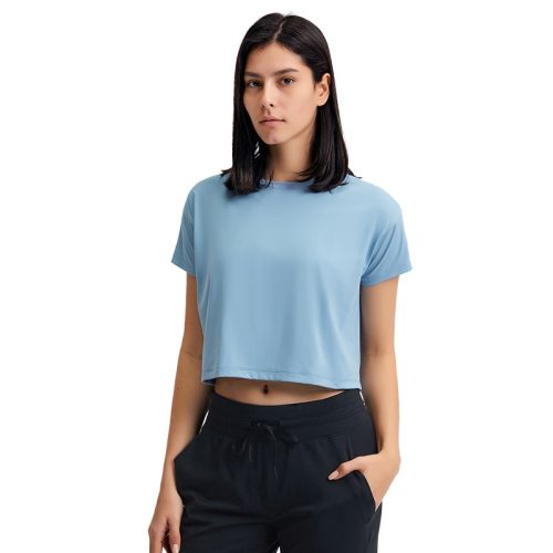Women's Cropped Yoga T Shirt Women's Cropped Yoga T Shirt