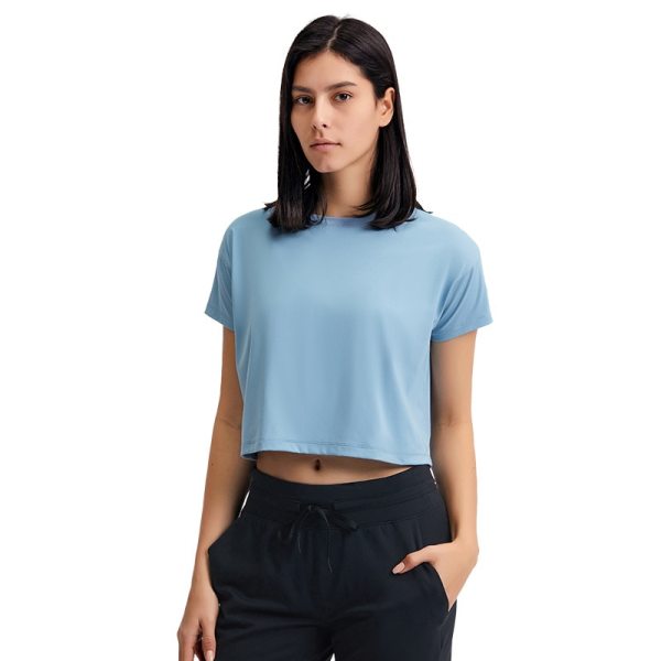 Women's Cropped Yoga T Shirt Women's Cropped Yoga T Shirt
