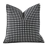 Classic Black & White Jacquard Cushion
