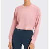 Haute Long Sleeve Cropped T Shirt 4