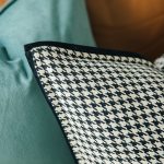 Modern Simple White Black Houndstooth Cushion 5