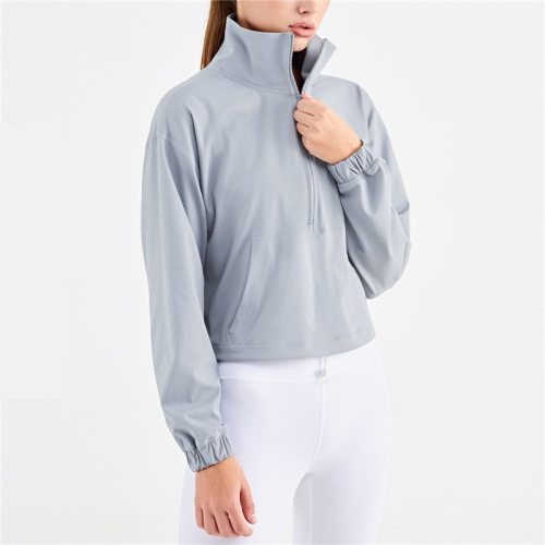 Women's High Neck Sports Jacket Fitness Sport gym workout Women's High Neck Sports Jacket Fitness Sport gym workout