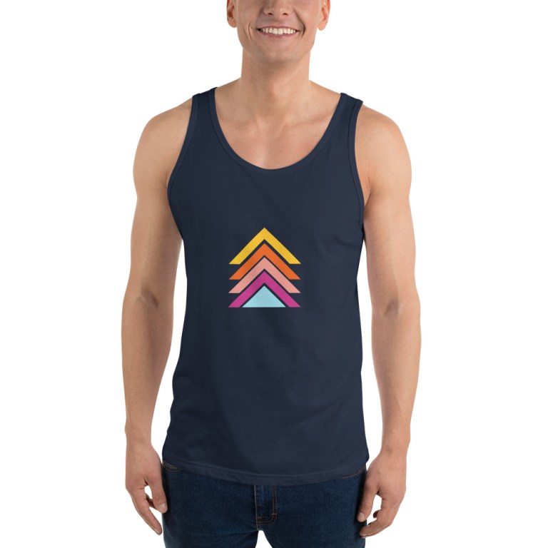 mens-staple-tank-top-navy-front-63bbb42450686.jpg Vida Rebel Men's Summer T Shirt Tank