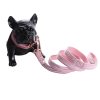 Unique Style Paws Cute Pink Puppy Velvet Dog Collar 4