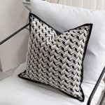 Geo Square Jacquard Cushion Cover 2