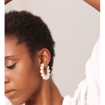 Pearl Hoop Earrings 6