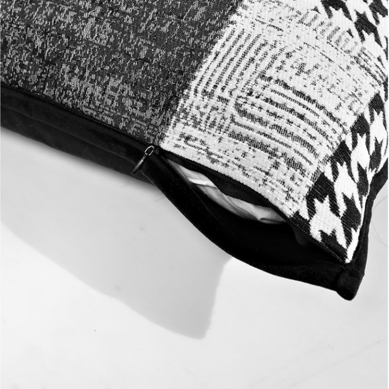 DUNXDECO Cushion Cover Decorative Pillow Case Luxury Vintage Black Chenille Houndstooth Jacquard Art Coussin Sofa Bedding Decor 6 DUNXDECO Cushion Cover Decorative Pillow Case Luxury Vintage Black Chenille Houndstooth Jacquard Art Coussin Sofa Bedding Decor 6