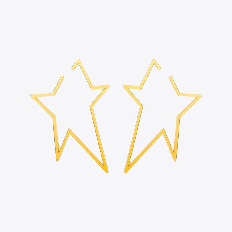 Women's Big Star Gold Earrings