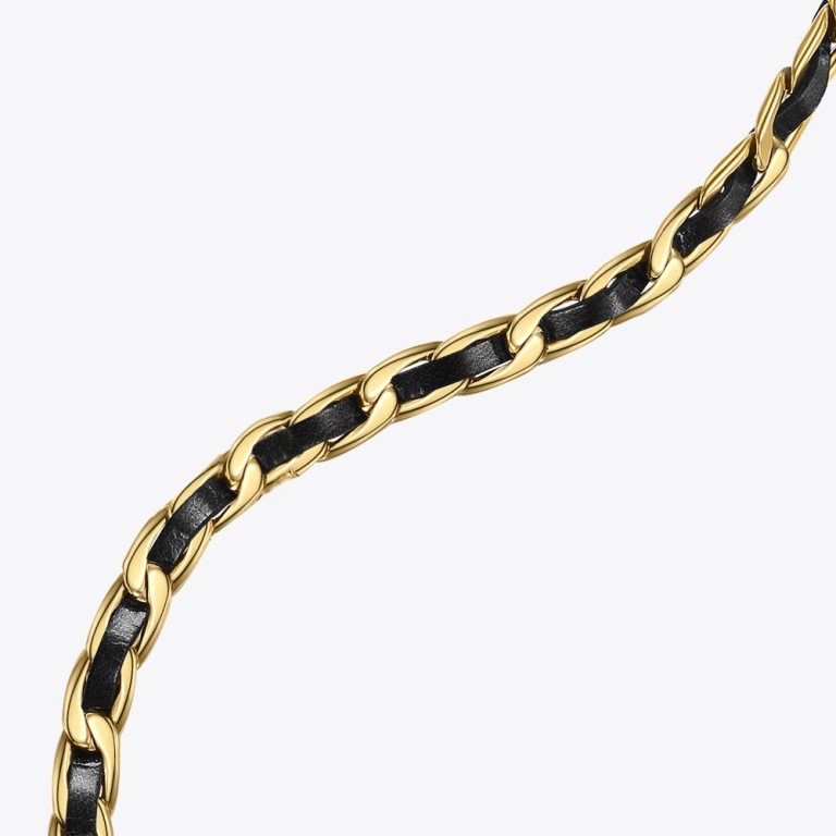 Leather Chain Necklace 4 Leather Chain Necklace 4