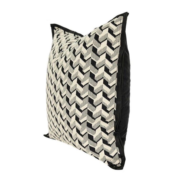 Geo Square Jacquard Cushion Cover 5