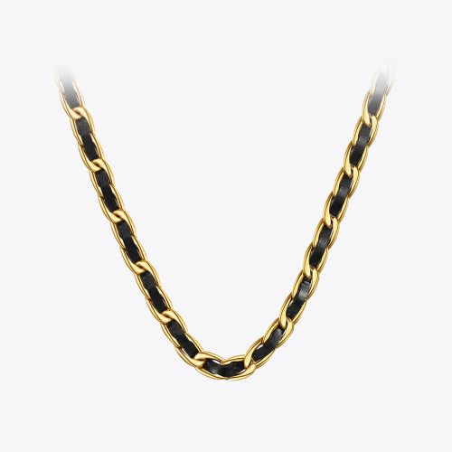Leather Chain Necklace Great Gift