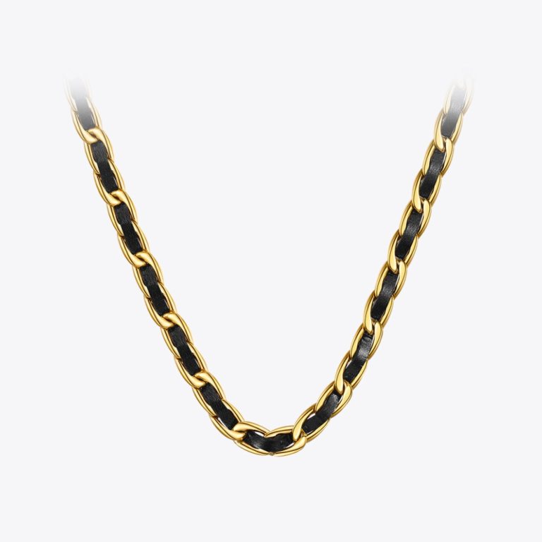 Leather Chain Necklace Great Gift Leather Chain Necklace Great Gift