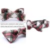 Plaid Dog or Cat Collar with Bow Tie 3