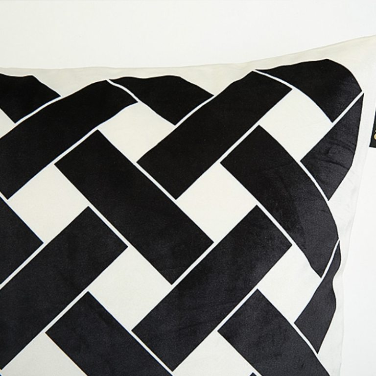 Soft Modern Geometric Velvet Cushion 5