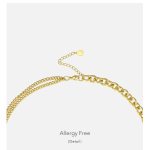 Linked Chain Choker Necklace 9
