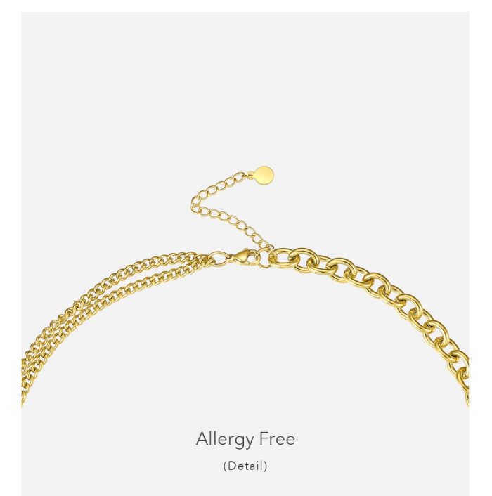 Linked Chain Choker Necklace 9