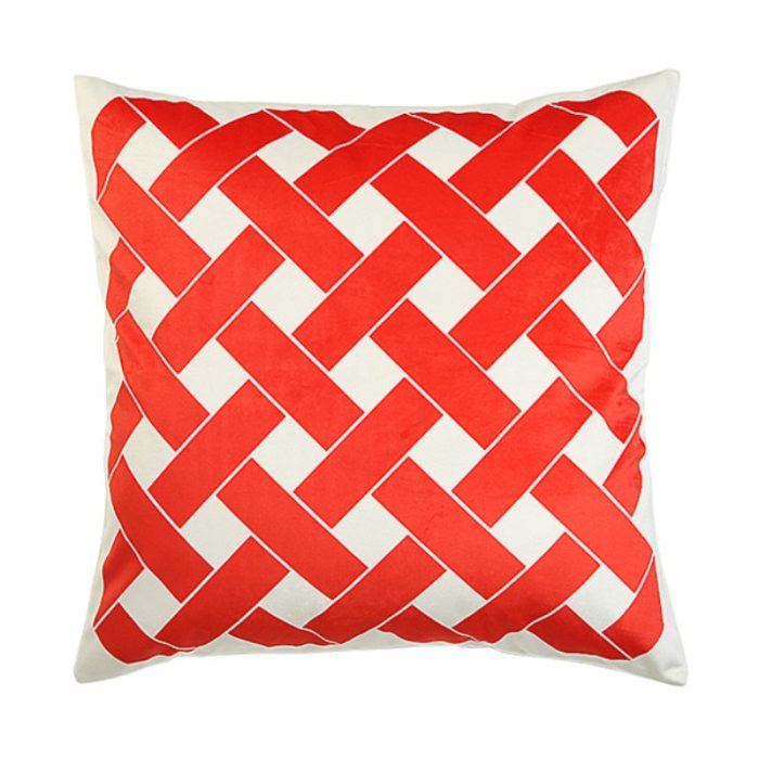 Soft Modern Geometric Velvet Cushion 3