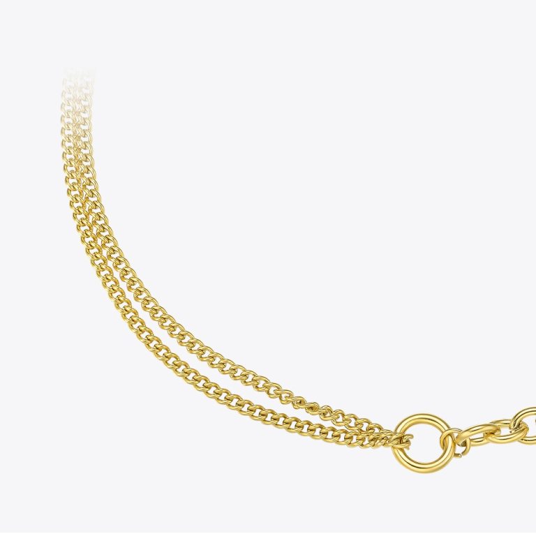 Linked Chain Choker Necklace 4