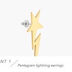 Lightning Drop Star Earrings 12