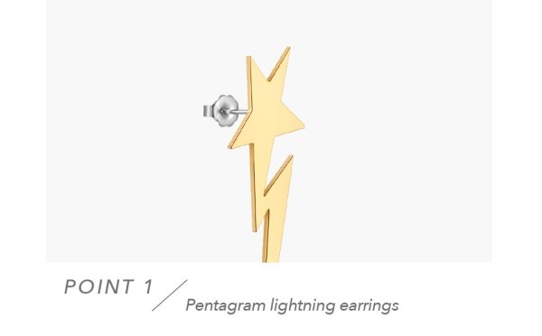 Lightning Drop Star Earrings 12 Lightning Drop Star Earrings 12
