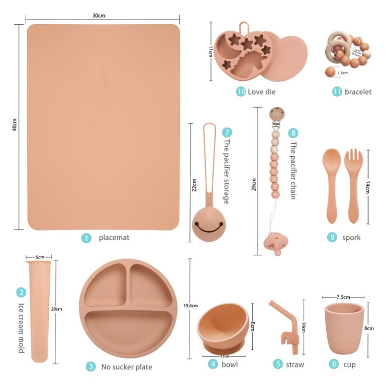 Modern Baby - 11pc Baby Feeding Dinner Set 4
