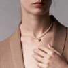Natural Pearl Chain Choker Necklace 2 Natural Pearl Chain Choker Necklace 2