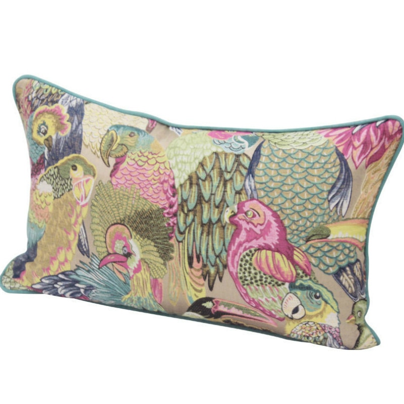 Jungle Birds Jacquard Art Cushion 4