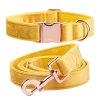 Yellow Velvet Pets Collar