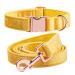 Yellow Velvet Pets Collar Yellow Velvet Pets Collar