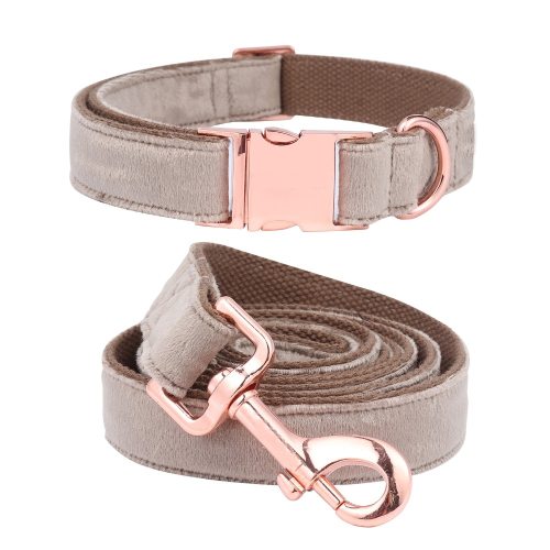 Pet Tan Velvet Collar