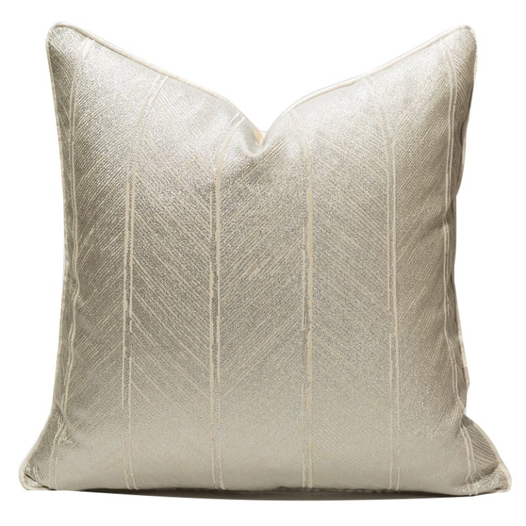 Luxury Ivory Geometric Art Cushion Cover