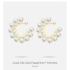Pearl Hoop Earrings 7