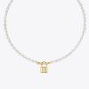 Natural Pearl Chain Choker Necklace 5 Natural Pearl Chain Choker Necklace 5